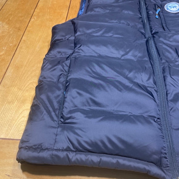 Southern Tide Duck Down Puffer Zip Winter Vest Navy Large EUC - Picture 2 of 16